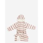 Peignoir Stripes rose 1/2 ans