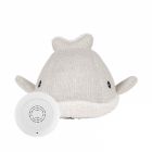 Peluche bruits blancs rechargeable Moby la baleine Gris