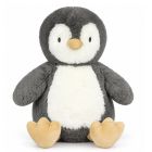 Peluche ultra douce lapin 35 cm - Gris/Blanc
