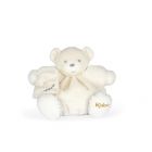 Doudou Patapouf perle ourson crème 25 cm