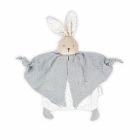 Doudou coton bio lapin gris