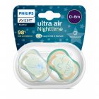 Lot de 2 sucettes Ultra Air Nuit 0-6 mois Phosphorescent