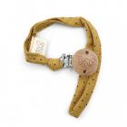 Attache tétine Pepita Curry Mustard