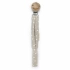 Attache tétine White Ministars Beige