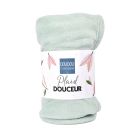 Plaid très doux pour bébé 70x100 cm Vert amande