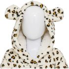 Poncho à capuche Léopard flanelle