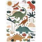 Planche de stickers 29.7 x 42 cm - Great Dinosaurs