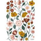 Planche de stickers 29.7 x 42 cm - Pretty Flowers