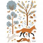 Planche de stickers 29.7 x 42 cm - Woodland Animals & Fox