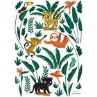 Planche de stickers 29.7 x 42 cm - Petits animaux de la jungle