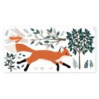 Planche de stickers 64 x 130 cm - M. Fox en forêt