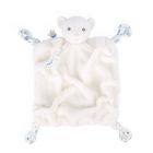 Doudou plat ourson plume ivoire 25 cm