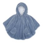 Poncho chaud Softy Bleu stone