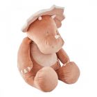 Peluche géante tricératops Popsie rose - 80 cm