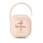 Porte sucette bébé Birdies Rose