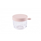 Pot de conservation portion verre 150 ml rose