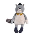 Peluche Les Moustaches - Chat gris clair Fernand