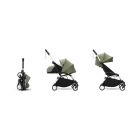 Poussette complète YOYO 3 châssis blanc Pack 0+ et 6+ Olive