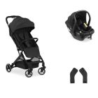 Pack Duo Poussette compacte Travel N Care Black + Siège auto Drive N Care avec adaptateurs