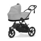 Poussette duo Avi Spin Fog Grey + Nacelle Cot S