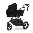 Poussette duo Avi Spin Moon Black + Nacelle Cot S