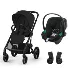 Poussette duo Balios S Lux 3 Moon Black + Siège auto Aton B2 i-Size