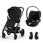 Poussette duo Balios S Lux 3 Moon Black + Siège auto Cloud T i-Size