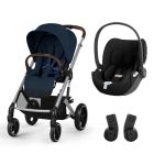 Poussette duo Balios S Lux 3 Ocean Blue + Siège auto Cloud T i-Size