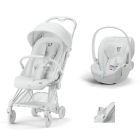 Poussette duo Coya Urban Mobility Blanc + Cloud T i-Size
