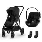 Poussette duo Gazelle S Moon Black + Siège auto Cloud G i-Size