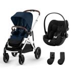Poussette duo Gazelle S Ocean Blue + Siège auto Cloud G i-Size