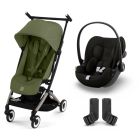 Poussette duo Libelle 4 Moss Green + Cloud G i-Size