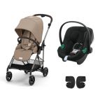 Poussette duo Melio 4 Almond Beige + Siège auto Aton B2 i-Size