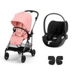 Poussette duo Melio 4 Candy Pink + Siège auto Cloud T i-Size