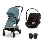 Poussette duo Melio 4 Stormy Blue + Siège auto Cloud G i-Size