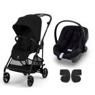 Poussette duo Melio Carbon Magic Black + Aton B2 i-Size