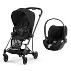 Poussette duo Mios 3 Sepia Black châssis Matt Black + Cloud T i-Size