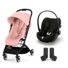 Poussette duo Orfeo 2 Candy Pink + Cloud G i-Size