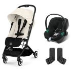 Poussette duo Orfeo 2 Canvas White + Aton B2 i-Size