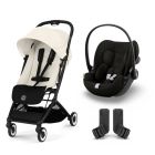 Poussette duo Orfeo 2 Canvas White + Cloud G i-Size