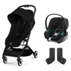Poussette duo Orfeo 2 Magic Black + Aton B2 i-Size