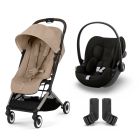 Poussette duo Orfeo 2 Almond Beige + Cloud G i-Size