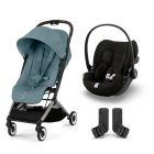 Poussette duo Orfeo 2 Stormy Blue + Cloud G i-Size