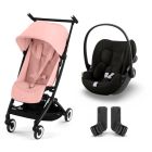 Poussette duo Libelle 4 Candy Pink + Cloud G i-Size