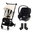 Poussette duo Libelle 4 Canvas White + Aton B2 i-Size
