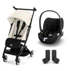 Poussette duo Libelle 4 Canvas White + Cloud T i-Size