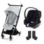 Poussette duo Libelle 4 Fog Grey + Aton B2 i-Size
