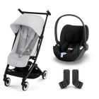 Poussette duo Libelle 4 Fog Grey + Cloud T i-Size