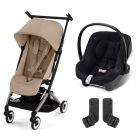 Poussette duo Libelle 4 Almond Beige + Aton B2 i-Size