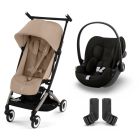 Poussette duo Libelle 4 Almond Beige + Cloud G i-Size